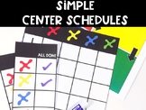 Simple Center Schedules