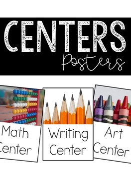 Center Signs (Room Decor Posters) by Rita Mitchell | TPT