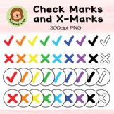 Simple Check Marks and X-Marks Clip Art | Circle | To-Do L