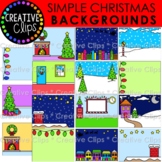 Simple Christmas Background Clipart: Christmas Clipart
