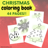 Simple Christmas Coloring Book and Christmas Coloring Page