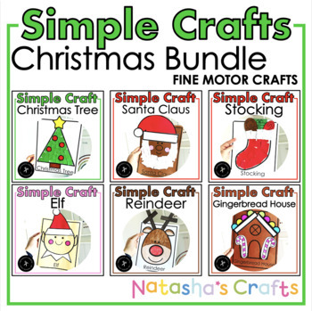Preview of Simple Christmas Fine Motor Crafts Bundle