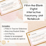 Simple Classification Unit Digital Interactive Notebook + 
