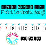 Simple Classroom Number Line
