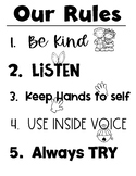 Simple Classroom Rules (poster for basic rules and expecta