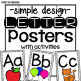 Simple Design Alphabet Posters
