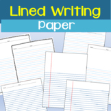 Simple & Clean Primary Lined Paper  for Writing and Handwr