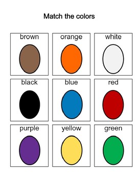 Simple Color Match by Emily Bean | TPT