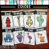 Simple Color Posters Classroom Decor
