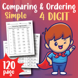 4 Digit Compare and Order Numbers Least to Greatest Greate