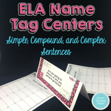 Task Tents™:Simple, Compound, Complex Sentences