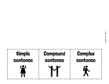 Compound Sentence Foldable - FANBOYS - Grammar Journal/Notebook