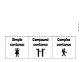 Simple, Compound, Complex Sentence Foldable Notes