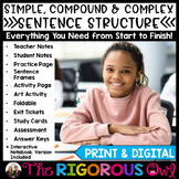 Simple Compound & Complex Sentences Activities & Worksheet