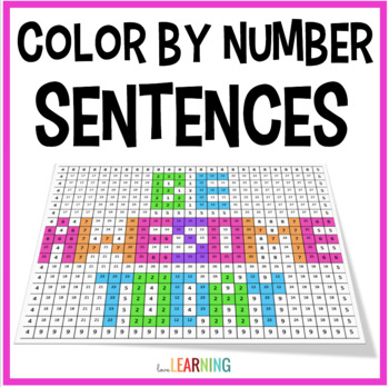 Preview of Simple, Compound, and Complex Sentences - Color by Number Activity