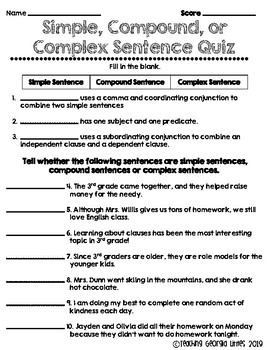Complex vs Compound Sentences