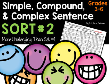 Preview of Simple, Compound, and Complex Sentence Sort