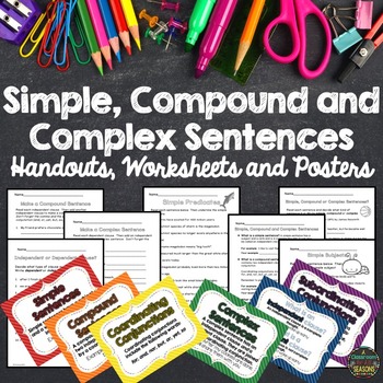 Preview of Simple, Compound and Complex Sentences
