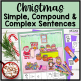 Simple Compound & Complex Sentences Christmas Activities f