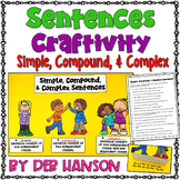 Simple, Compound, Complex Sentences: Worksheet and Sentenc
