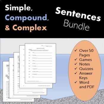 Preview of Simple, Compound, and Complex Sentences Full Unit Bundle