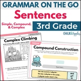 Simple, Compound, and Complex Sentences Worksheets 3rd Gra
