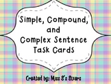 Simple, Compound, and Complex Task Cards