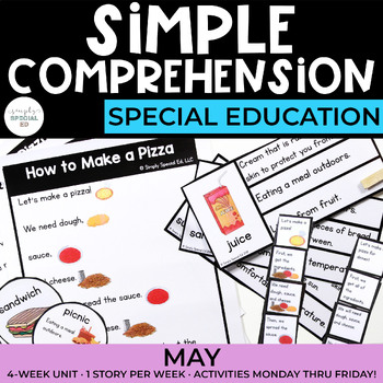 Preview of Simple Comprehension May: for Special Education