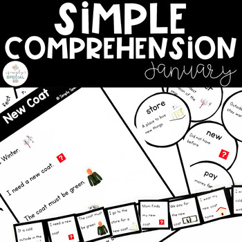 Preview of January: Simple Comprehension for Special Education