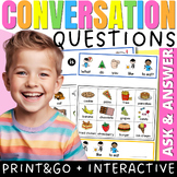 Simple Conversation Questions with Visuals for Speech Ther