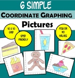 Simple Coordinate Graphing Pictures for SPED or Beginners