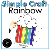 Simple Rainbow Cloud Craft A Fine Motor Activity