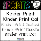 Stanford Kinder Bubble Dot Font Teaching Resources | TpT