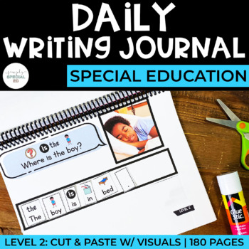 Preview of Simple Daily Writing Journal: LEVEL 2 | Special Ed Year-Long Writing Curriculum