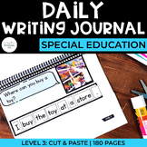 Simple Daily Writing Journal: LEVEL 3 | Special Ed Year-Lo