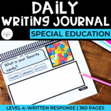 Simple Daily Writing Journal: LEVEL 4 | Special Ed Year-Lo
