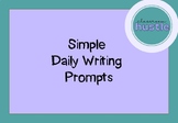 Simple Daily Writing Prompts on Dotted Thirds