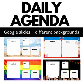 Preview of Simple Daily, weekly, or monthly Google Slides