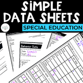 Data Sheets | Special Education | Editable