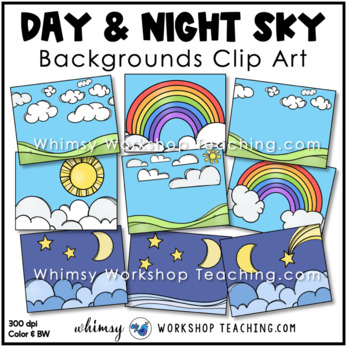 day and night clipart