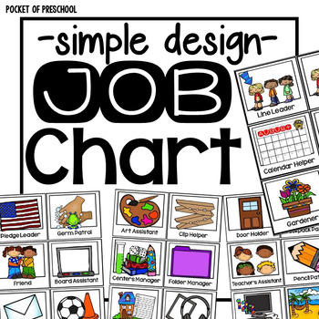 Preview of Simple Design Classroom Job Chart
