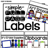 Simple Design Crate Classroom Labels