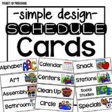 Simple Design Schedule Cards for Visual Schedules