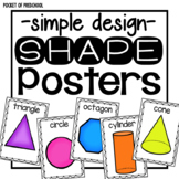 Simple Design 2D Shape & 3D Shape Posters