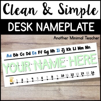 Preview of Simple Desk Nameplate