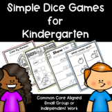 Simple Dice Games for Kindergarten
