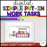 Simple Digital Work Boxes for Independent Work Systems Usi