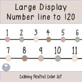 Simple Display Number Line 1-120 | Neutral Tones | Classro
