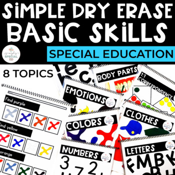 Simple Dry Erase: Basic Skills for Special Education