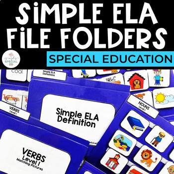 Preview of Simple ELA File Folders for Special Education